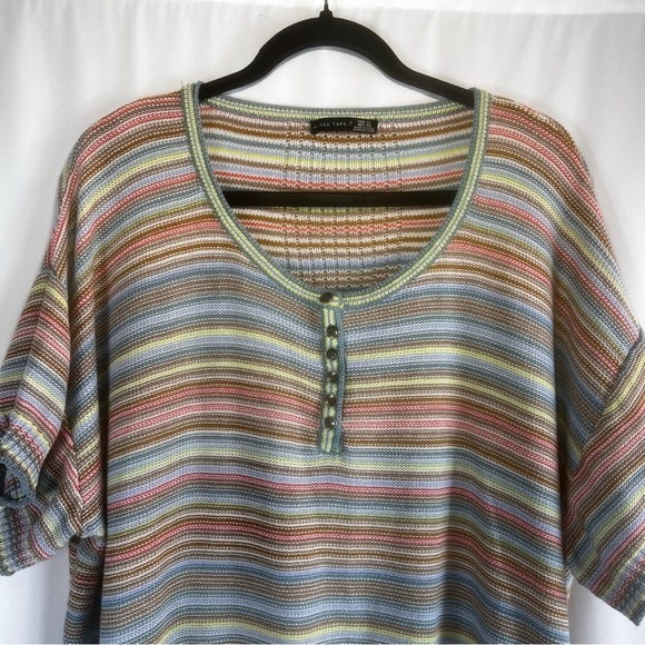 Black tape Womens 2 Piece Outfit Top XL Shorts Stretch Waist Cotton Multicolor - Picture 3 of 15